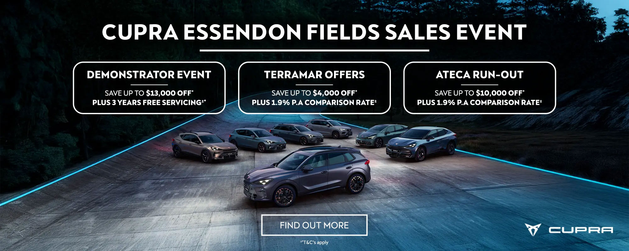 Cupra Essendon Fields Sales Event Hp